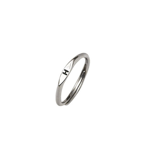 26-letter ring for women, Instagram-inspired, unique design, simple band, index finger ring, new fashion trend for , stylish and personalized, pair of engagement rings