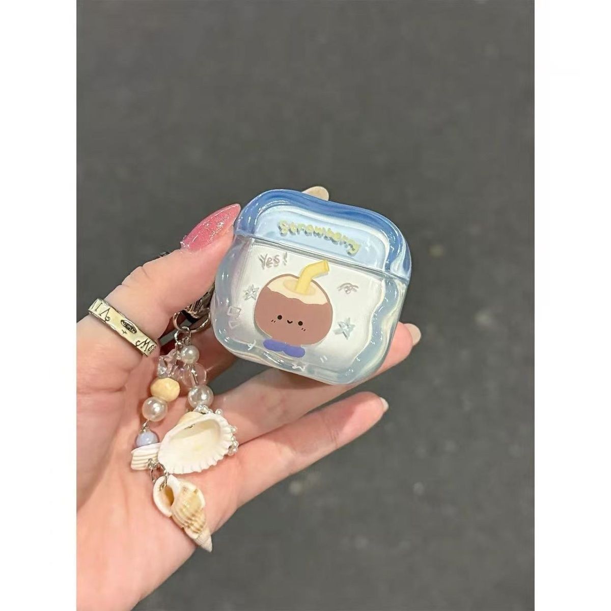 Coco de paja para AirPods Pro2 auriculares AirPods 4 Bluetooth estuche