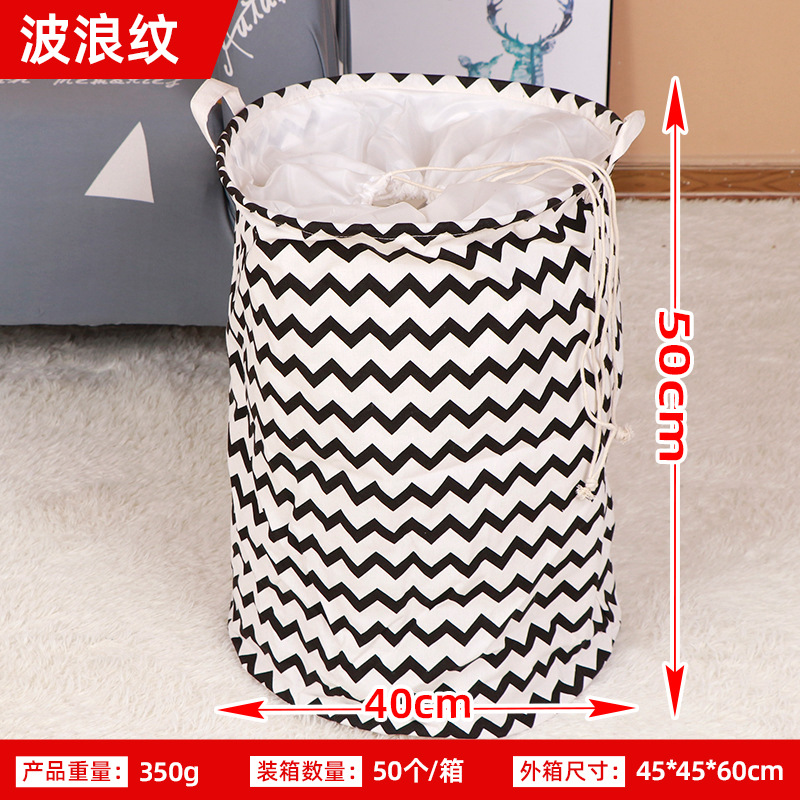 Comercio exterior Amazon tela con cordón cesta de lavandería doble ASA plegable cesta de lavandería diario cesta de almacenamiento