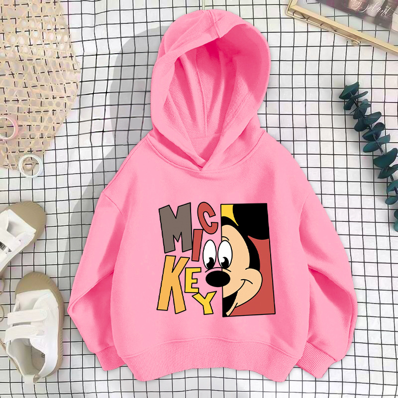 Pink Red Qi Mouse Sweatshirt Thin Style