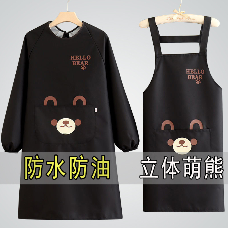 Wholesale Waterproof Apron for Adults, Housework, Women's Kitchen Cooking, Household Waterproof and Oil-Proof Apron, Stain-Resistant Suit, Work Clothes Wholesale Waterproof Apron for Adults, Housework, Women's Kitchen Cooking, Household Waterproof and Oil-Proof Apron, Stain-Resistant Suit, Work Clothes