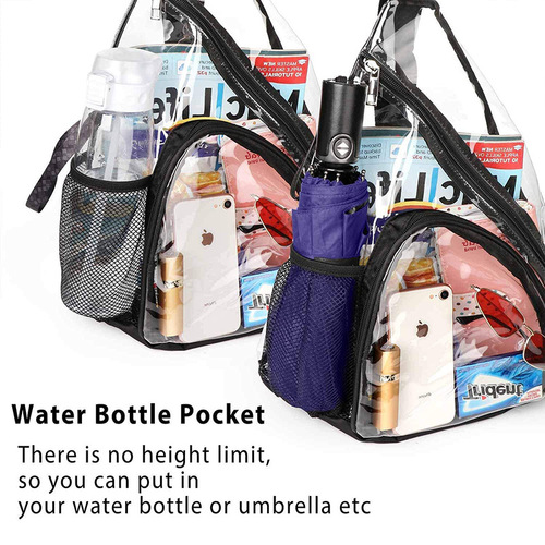 Best-selling transparent PVC waterproof diagonal bag for men and women, casual, sports travel crossbody shoulder bag