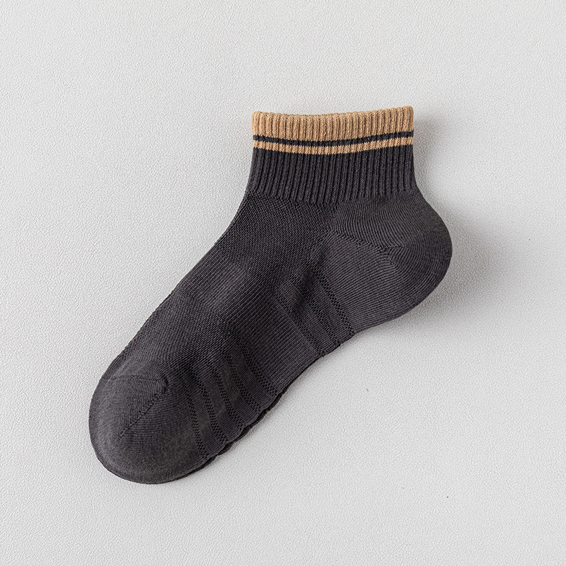 Calcetines de algodón de color sólido, calcetines de malla transpirables de verano, 100 calcetines de algodón anti-balling sin costura de hueso, calcetines de embalaje independientes