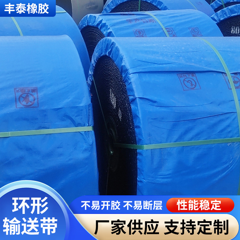 环形输送带阻燃输送带耐高温流水线传动输送带工业橡胶传输带批发