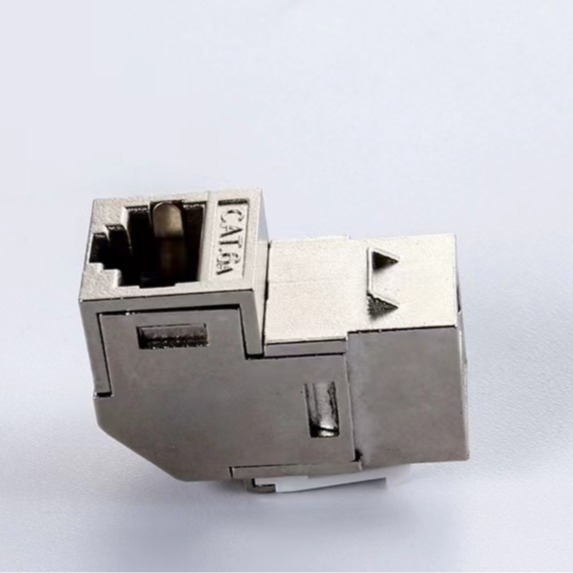 超五类六类cat6a信息模块 RJ45屏蔽cat6免打免工具电脑网络模块