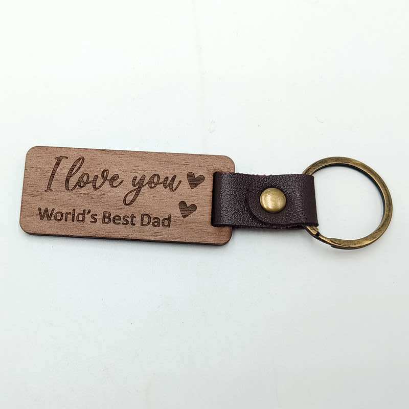 Grabado de nogal negro (el mejor papá del mundo)