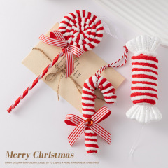 クリスマスペンダントクリスマスツリー装飾アクセサリークリスマスキャンディー松葉杖クリエイティブギフトシミュレーションバブルおもちゃ卸売