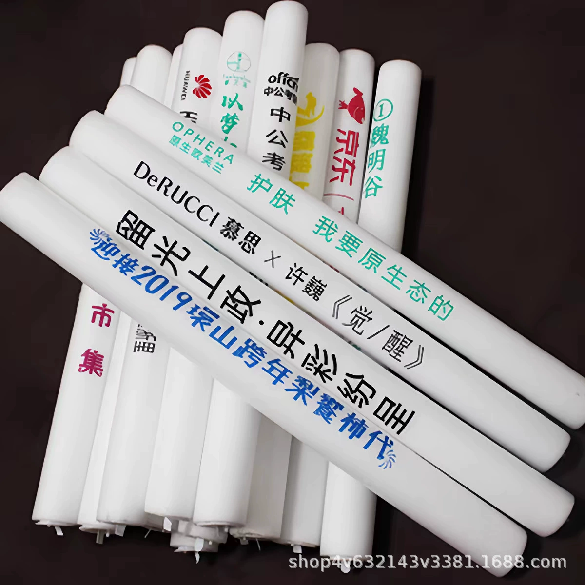 Colorful sponge flashing light stick from foam