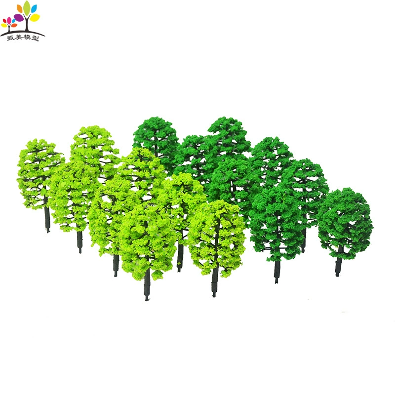 Building sand table landscaping tree mini landscape handmade finished tree ring art scene model model small tree plastic road tree