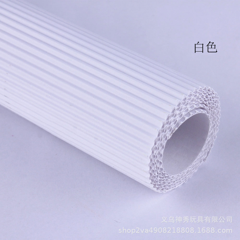 Onda de papel corrugado papel crepe engrosada cartón material hecho a mano DIY color origami