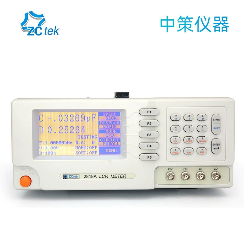 ZCtek Zhongce ZC2818A Цифровой мост LCR ZC2829A высокая точность частоты 300/500 кГц
