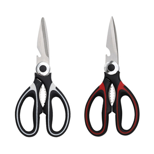 Stainless steel powerful chicken bone scissors kitchen household scissors for bone and meat cutting multifunctional labor-saving daily panda scissors