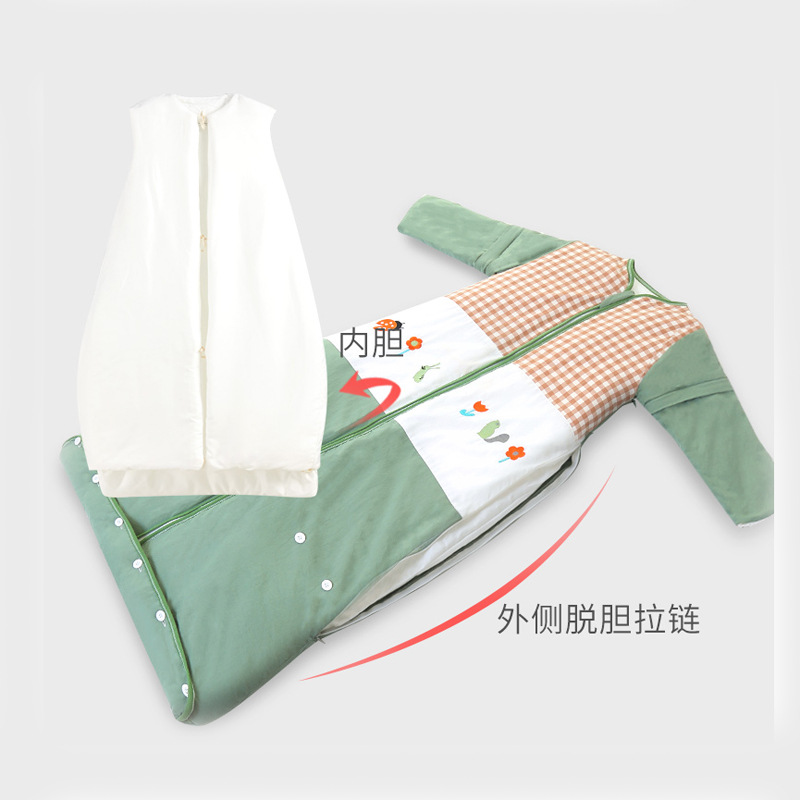 2020 New style children's warm sleeping bag thickened cartoon children's warm printing manufacturer custom wholesale sleeping clothes detail image 6