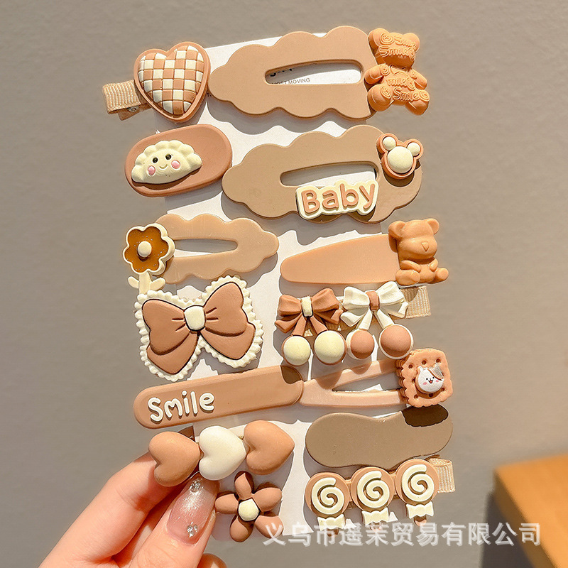 多巴胺儿童发夹女前额刘海夹鸭嘴夹头饰发卡碎发侧边卡子发饰夹子|undefined