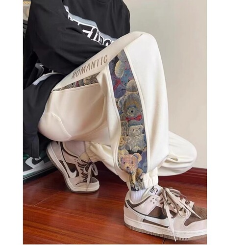 Men's Autumn/Winter Casual Sports Pants, 2025 New Arrival, Autumn Style, Loose-Fit Drawstring Sweatpants for Teens, Trendy