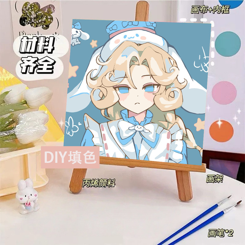 第五人格diyデジタル油絵手作り絵画塗り油絵キャラクター落書き学生掛け絵置物卸売り|undefined