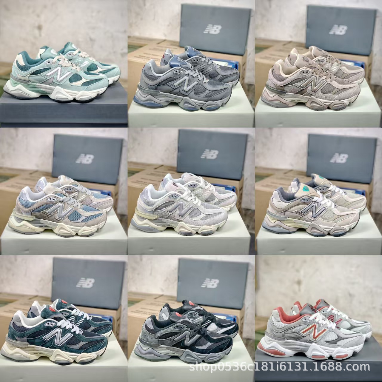 Putian Shoe Manufacturer Direct Sales New Balance Nb9060 Little Elephant Hoof Shock-Absorbing Height-Increasing Thick-Soled Sneakers Retro Dad Shoes
