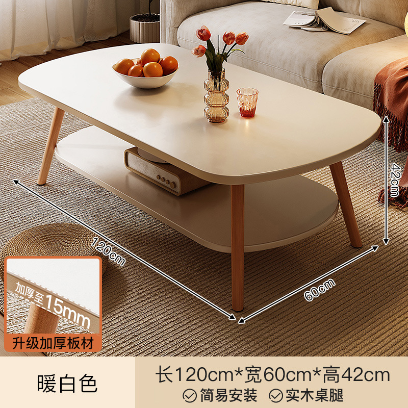 Mesa de té plegable de madera sólida 2026 nueva sala de estar pequeña casa simple moderna de alquiler mesa de comedor mesa pequeña