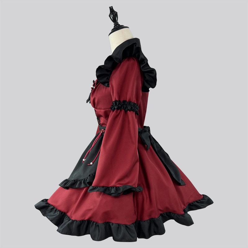 新しいオリジナル〜中国風ゴシック小悪魔ロリータメイドドレスアニメ COS 衣装パフォーマンス|undefined