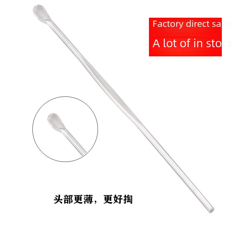 家用便携式不锈钢耳挖勺 个人护理采耳工具 透明耳垢清洁掏耳工具
