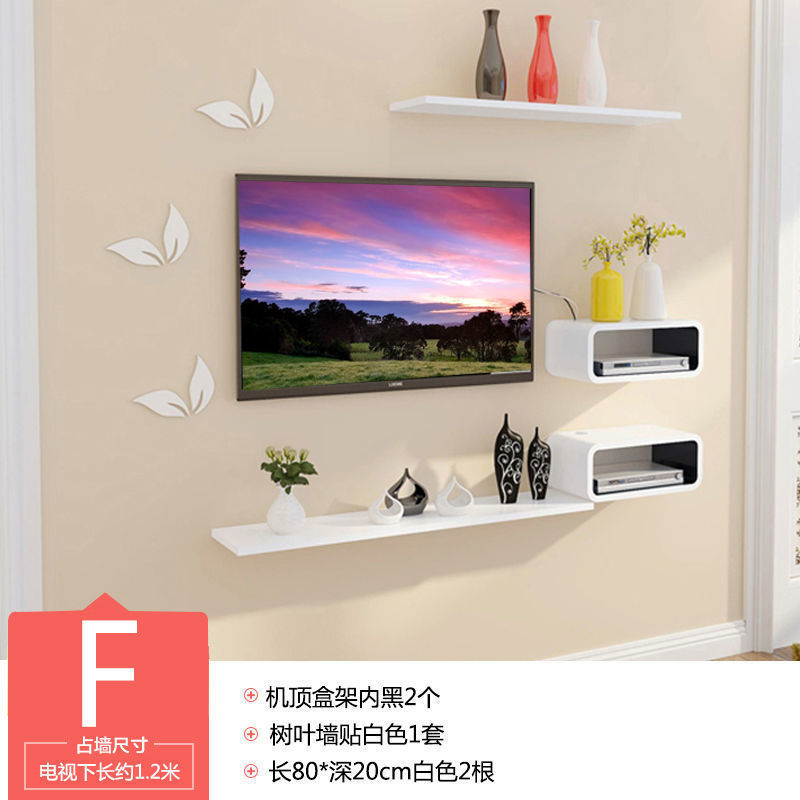 壁掛けラック、壁掛け、リビングルームのテレビの背景の壁、寝室の壁掛け、パンチフリーの壁の装飾、クリエイティブな格子|undefined