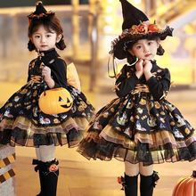 女童春秋冬库洛米连衣裙儿童南瓜洛丽塔公主裙宝宝演出生日蓬蓬裙