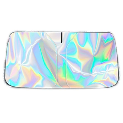 windmill window shade artifact, Sun shade - wire-front-gear-inner-black-outer-silver-new-colorful-laser-off-road-vehicle-14580