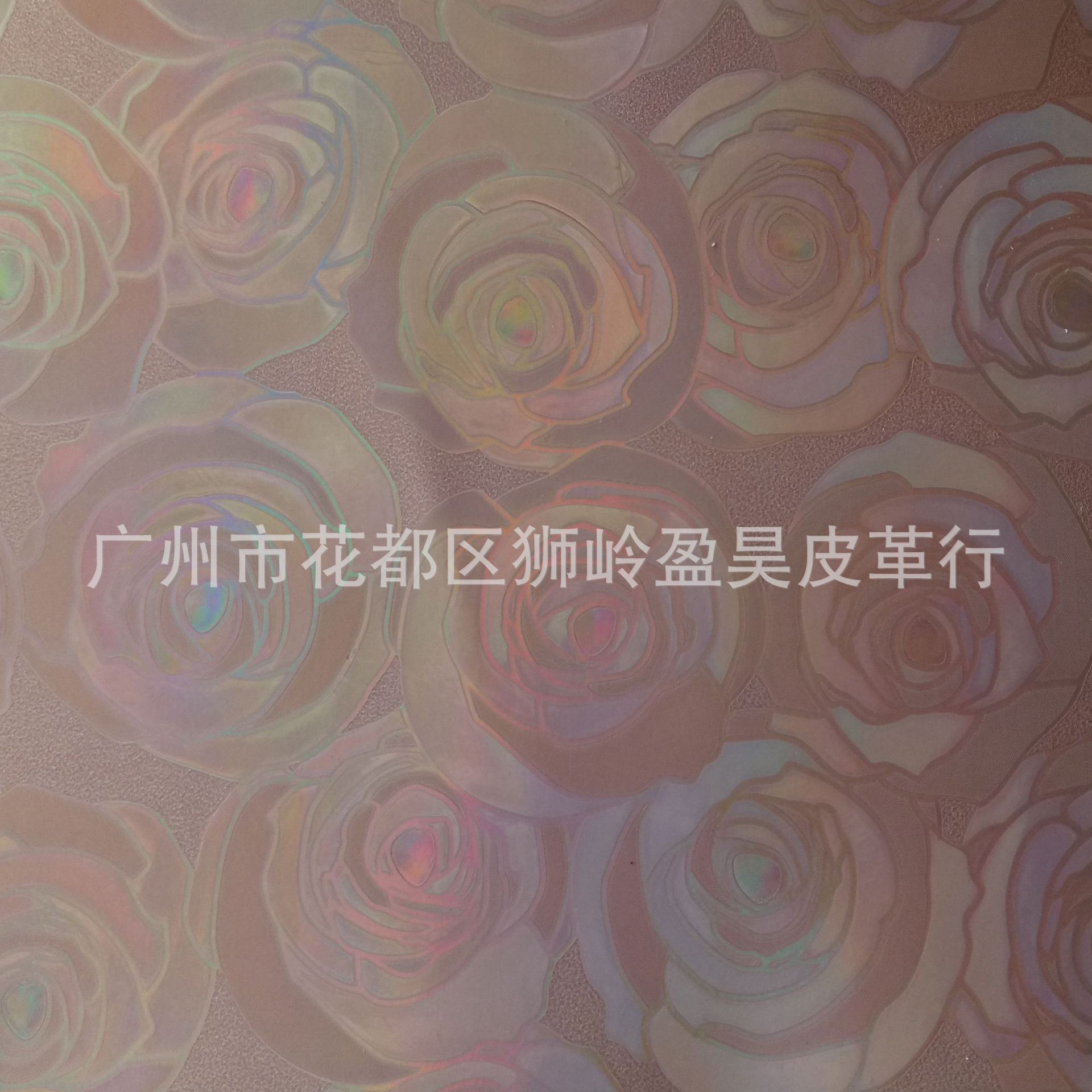 2018新款高档烫金金属幻彩镭射玫瑰花纹PU皮革箱包时款袋礼品包装