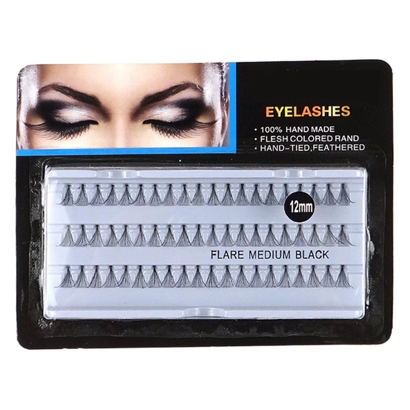 Производители волос для посадки куриных когтей в наличии три ряда по 60 пучков, кластер из десяти накладных ресниц для горячей прививки