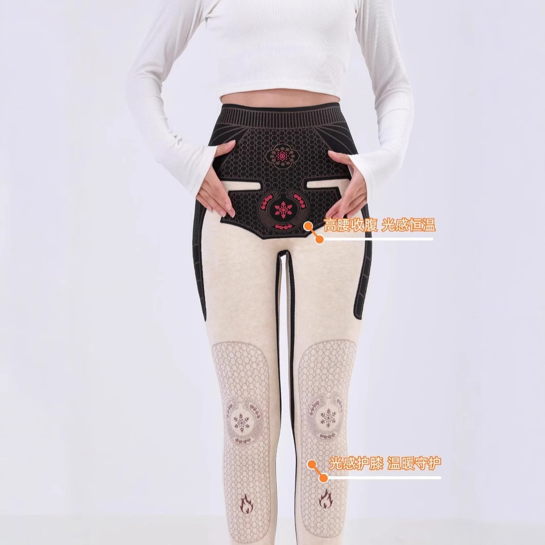 羊绒蚕丝鲨鱼裤女外穿秋冬季2025新款保暖棉裤芭比加绒加厚打底裤