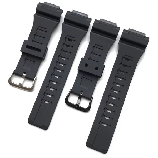 Suitable for g Shock Watch Strap Aqs810 Aeq110 W735 Convex Mouth 18mm Pu Watch Strap Men's Accessories