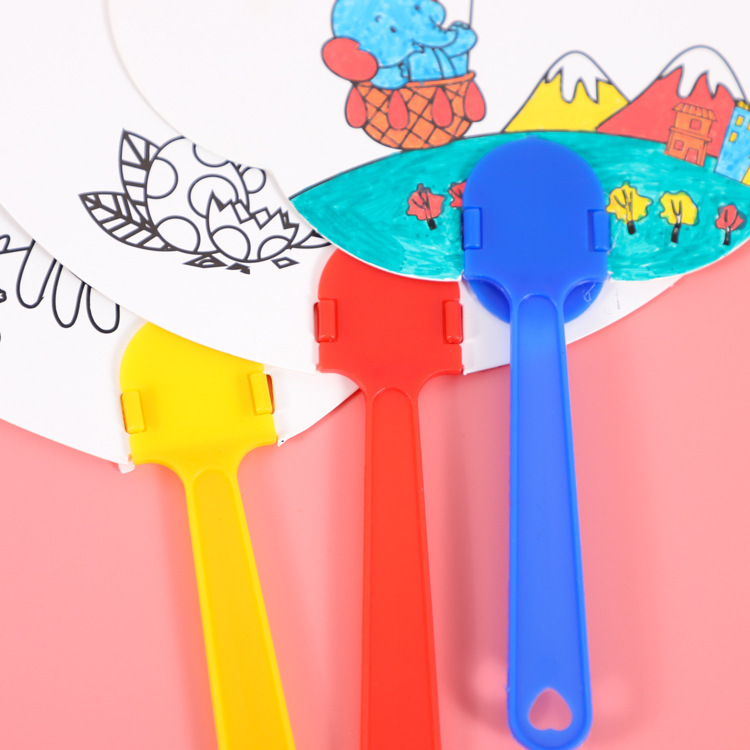 Abanico de Pintura Creativa DIY, Regalos para el Día del Niño, Actividades Escolares, Recompensas para Estudiantes, Premios, Regalos de Cumpleaños
