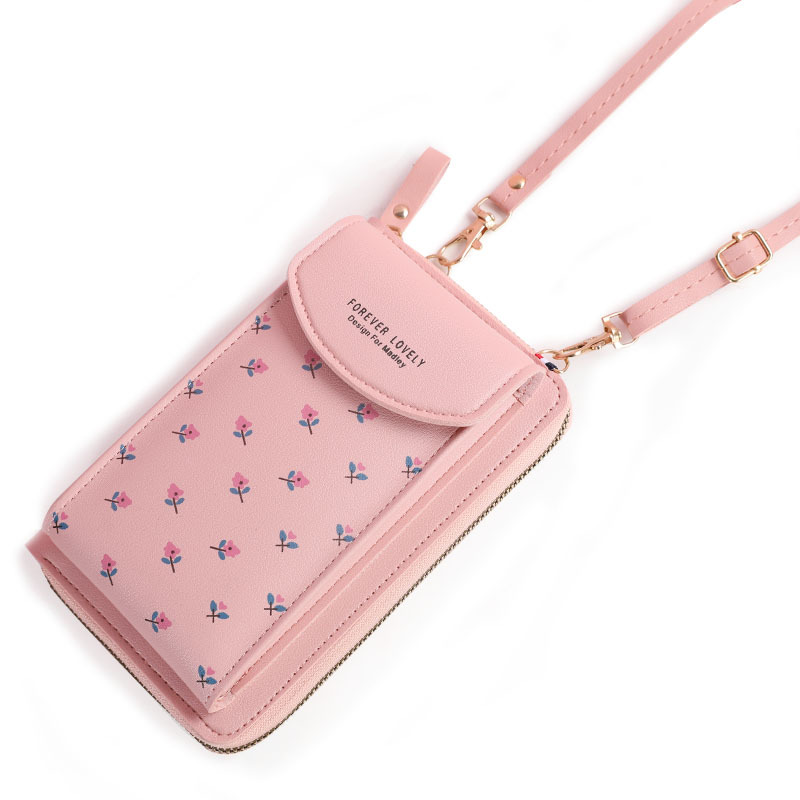 New High-capacity Multifunctional Solid Color Fashion Simple Single Shoulder Small Bag Messenger Mobile Phone Bag Women