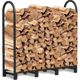 Cross-border New Simple Firewood Rack Heavy-duty Wood Rack Outdoor Storage Wood Rack Indoor Fireplace Wood Storage Wood Rack