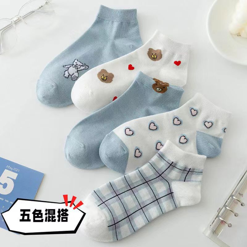 诸暨袜业袜子批发春夏防臭吸汗女小白袜简约百搭高颜值短袜船袜男|undefined