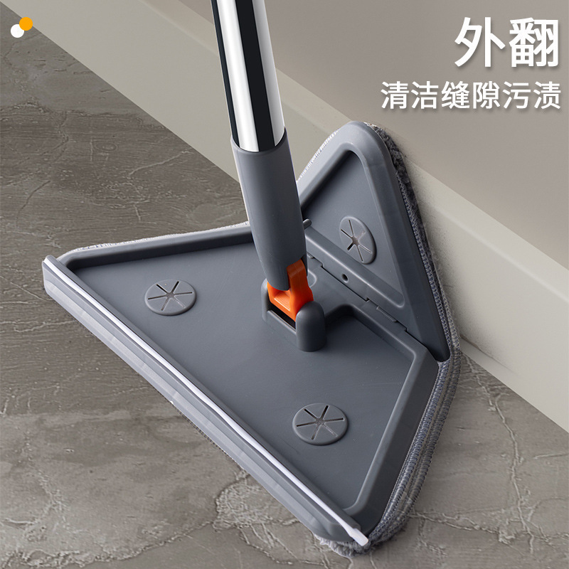 Cross-border New Wipe Wall Wipe Kitchen Wall Ceiling Cleaning Tool Household Folding Triangle Flat Mop