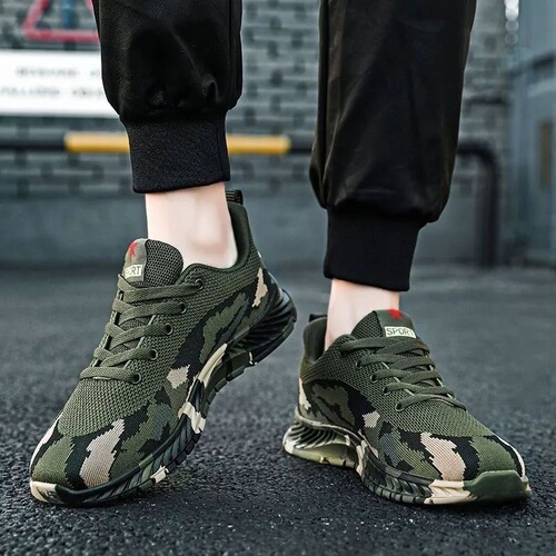 Flying weaving trendy sneakers, men's casual running shoes, spring and autumn, breathable and wear-resistant lovers 'shoes, wholesale fashion brand