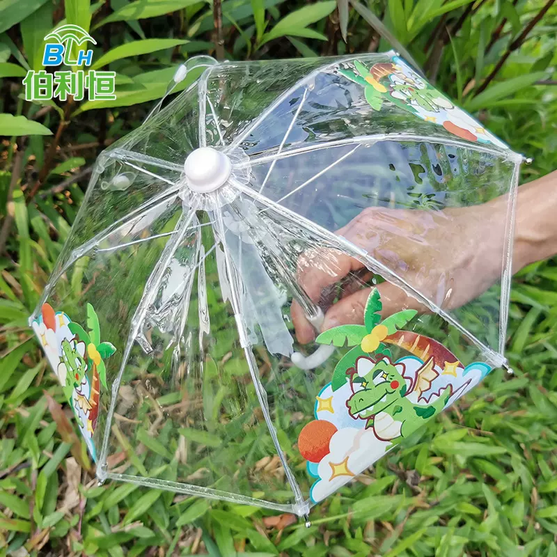 现货棉花娃娃玩具伞 BJD3分4分迷你透明小雨伞  20cm娃用道具雨伞