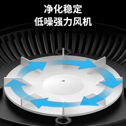 Home Car Ashtray Air Purifier, Secondhand Smoke Remover, Tobacco Odor Eliminator, Living Room Office Small, European and American Style, Charging