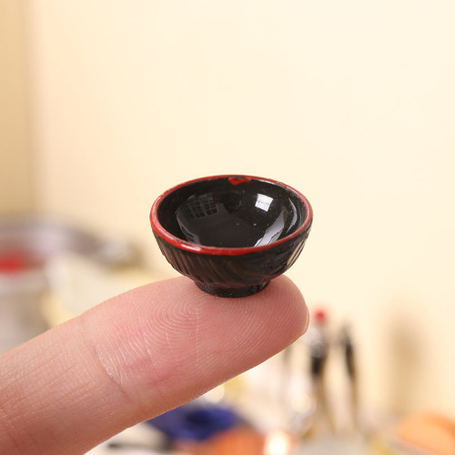 Miniature food toy ramen dishes mini model tableware 1:12 minutes ob11 dollhouse dollhouse kitchen diy