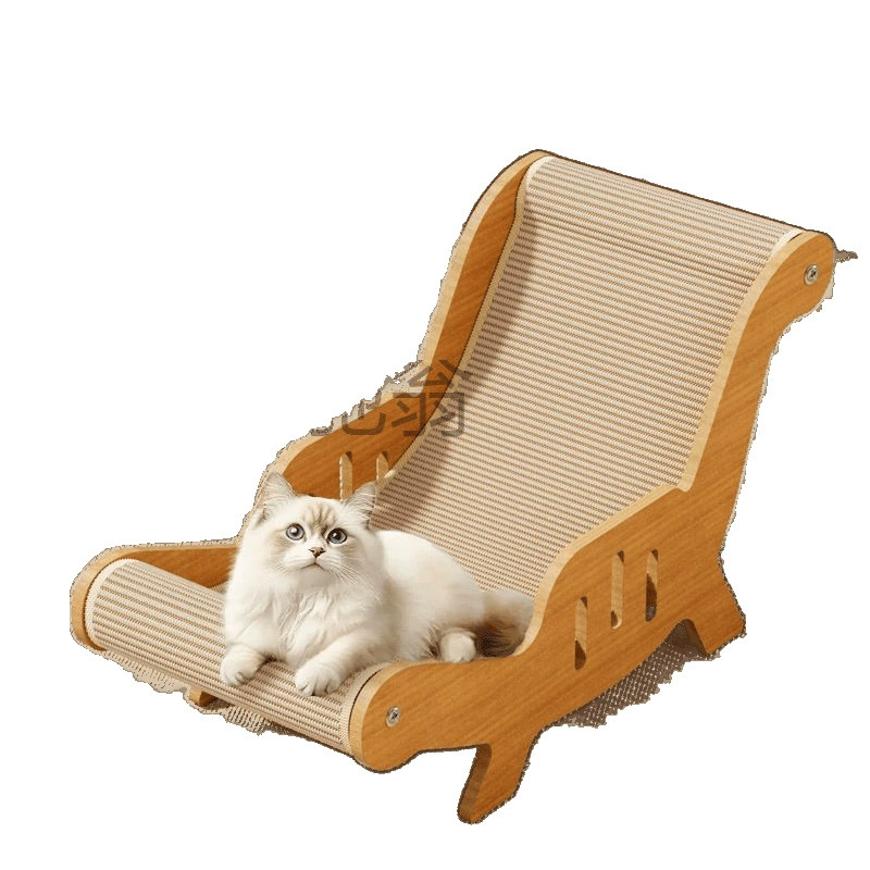 Когтеточка-шезлонг (Si Cat) — экстра большой, сизаль и гофрокартон, не осыпается