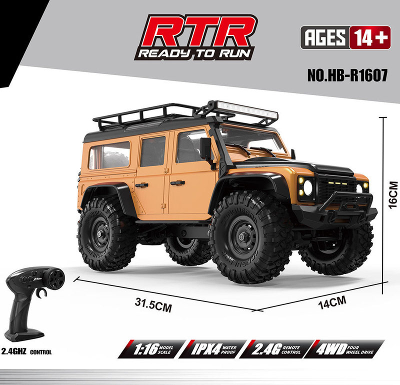 煌博新品R1601~R1609 烈马/牧马人 1:16全比例模型攀爬车RC遥控车|undefined