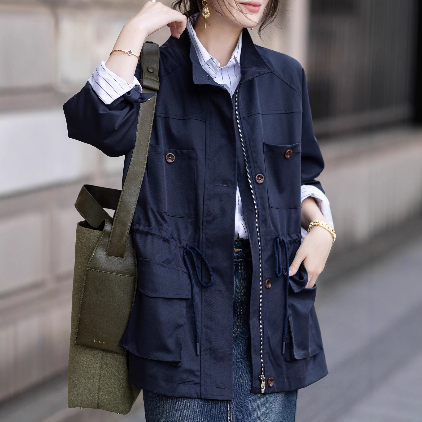 Short Video: 2026 Spring and Autumn New Loose Trench Coat, Korean Style Casual Versatile Coat