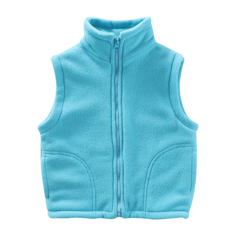 Chaleco de ropa exterior para niños al por mayor ropa de invierno de primavera y otoño niños pequeños medianos y grandes niños y niñas cardigan polar ropa de jardín de infantes chaleco