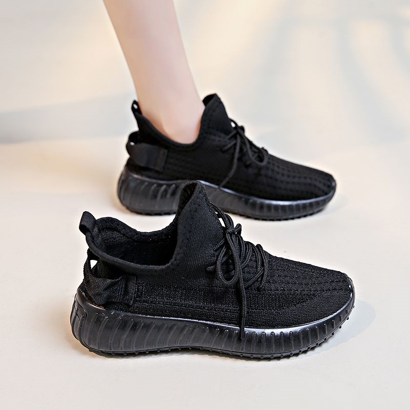 Tenis de Correr de Malla para Mujer, Poliéster y Caucho, Transpirable y Desodorante, para Primavera y Verano image 3