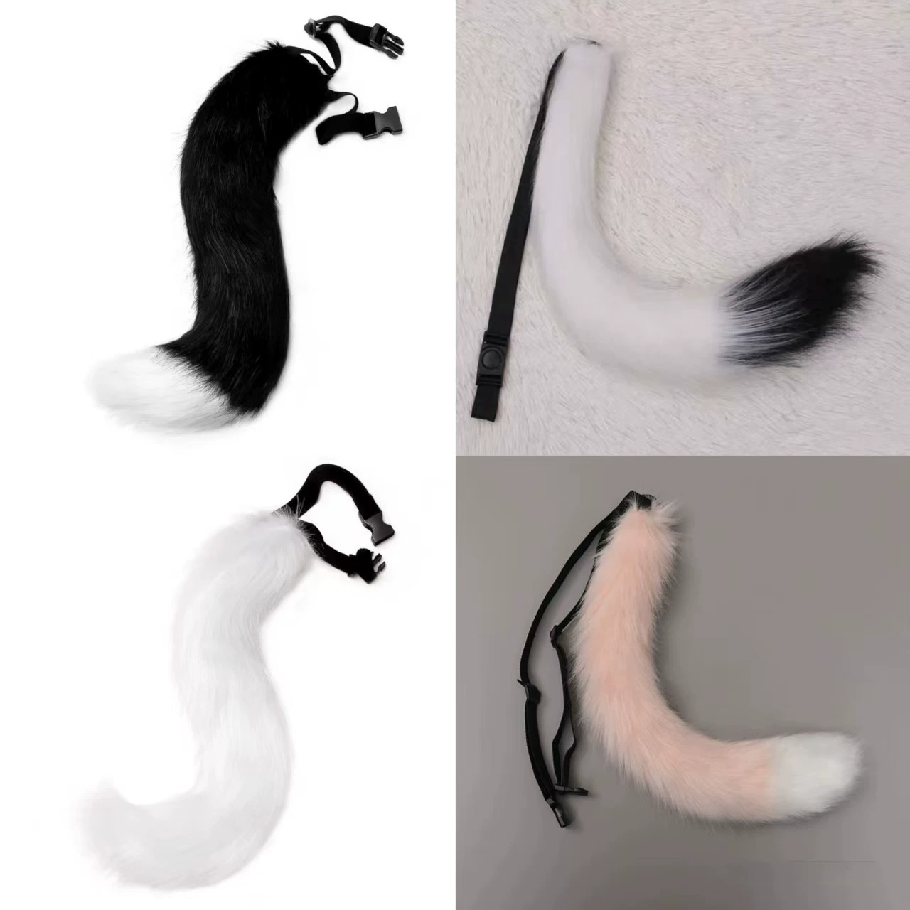 Лисий хвост, косплей, кошка, девушка, плюшевые аксессуары, Хэллоуин, японский кошачий хвост ручной работы, реквизит для вечеринки