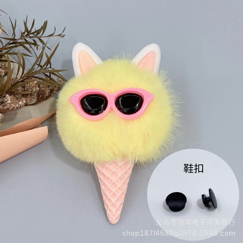 노란색# 신발 버클