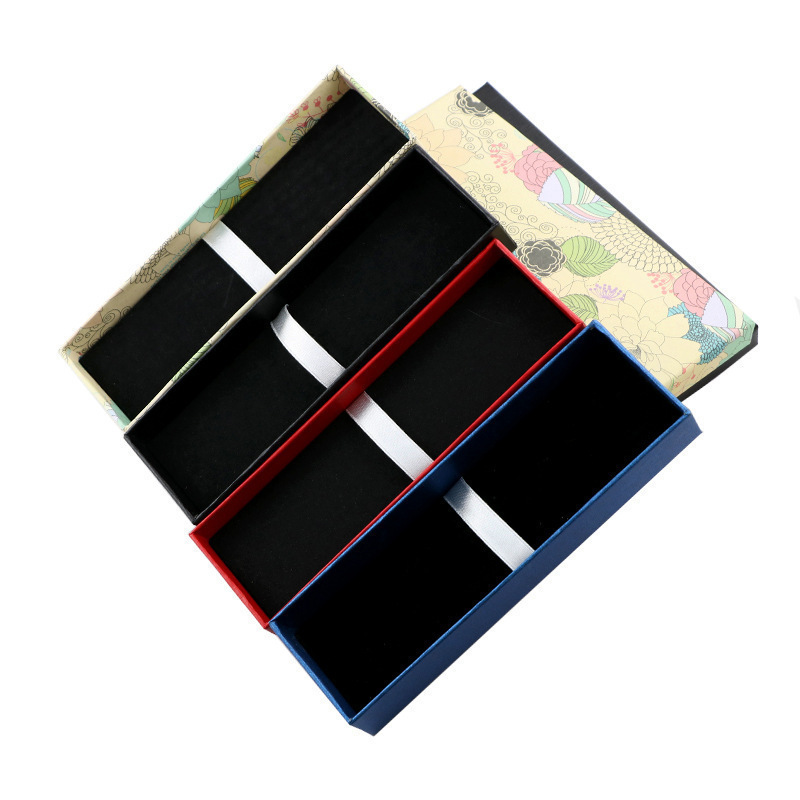 Caja de embalaje de regalo de moda simple de impresión de escritorio de negocios bolígrafo de firma bolígrafo caja de logotipo láser