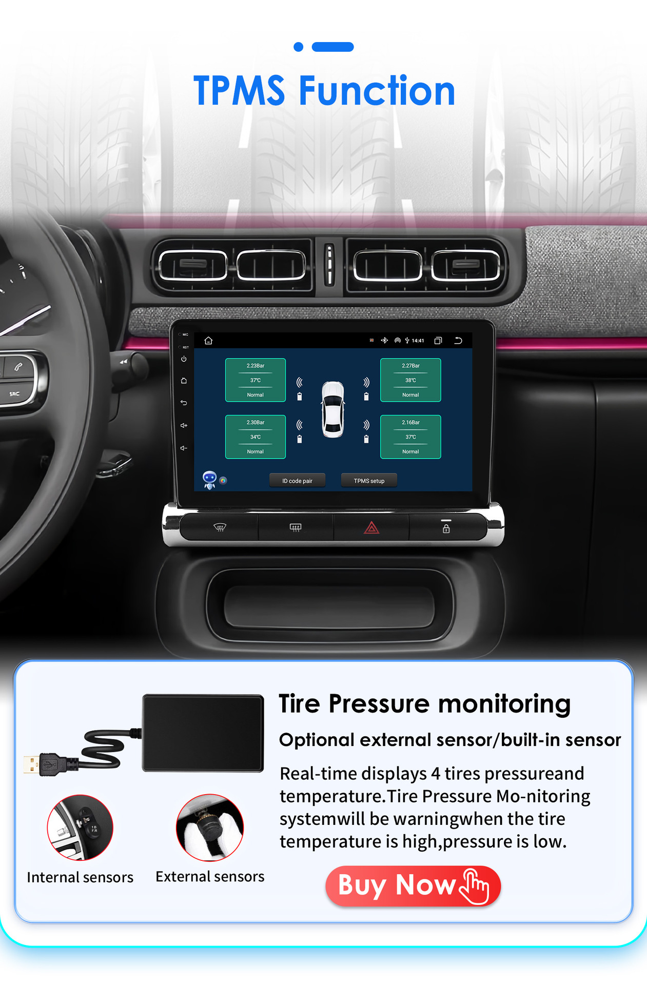 9 inch is suitable for 17-23 Citroen C3 Android intelligent large screen car reversing image navigator all-in-one machine