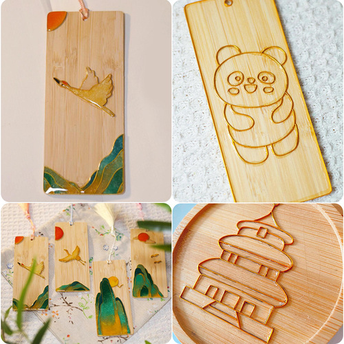High-quality gold wire handmade DIY filigree enamel painting baseplate, cloisonné craft material kit, flat wire sand painting dedicated